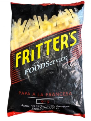 PAPA FRANCESA 9X9 FRITTERS PAQ X 2500 GR