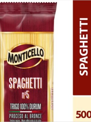 PASTA SPAGUETTI MONTICELLO X 500 GR