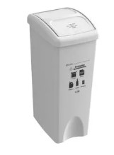 PAPELERA BLANCA VAIVEN  X 53 LT