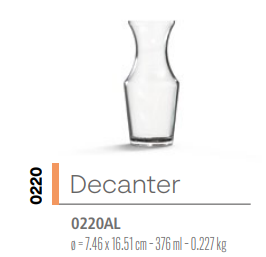 DECANTADOR 0220 X 12 U