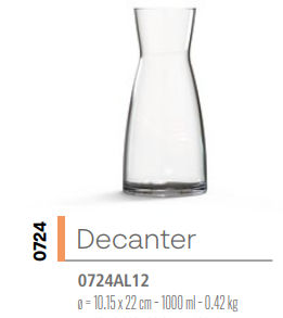 DECANTADOR TORINO 0724 X 12 U